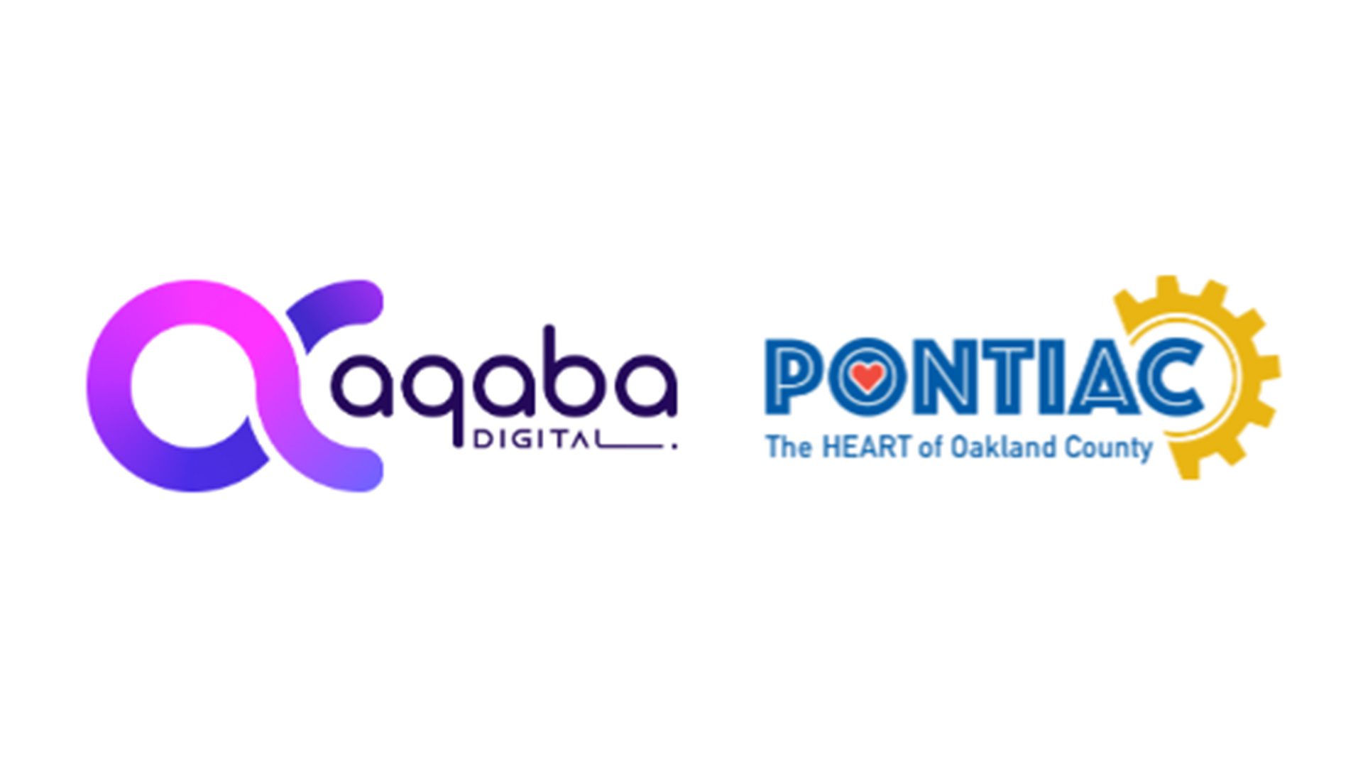 Aqaba Digital logo alongside the Pontiac TAS Logo